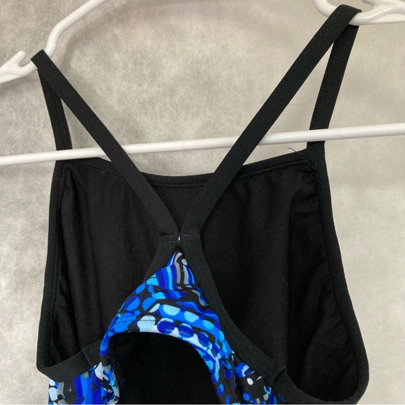 DOLFIN Reliance Bee Hive V Racer Back Blue Black White Womens Size 28 - Picture 7 of 16